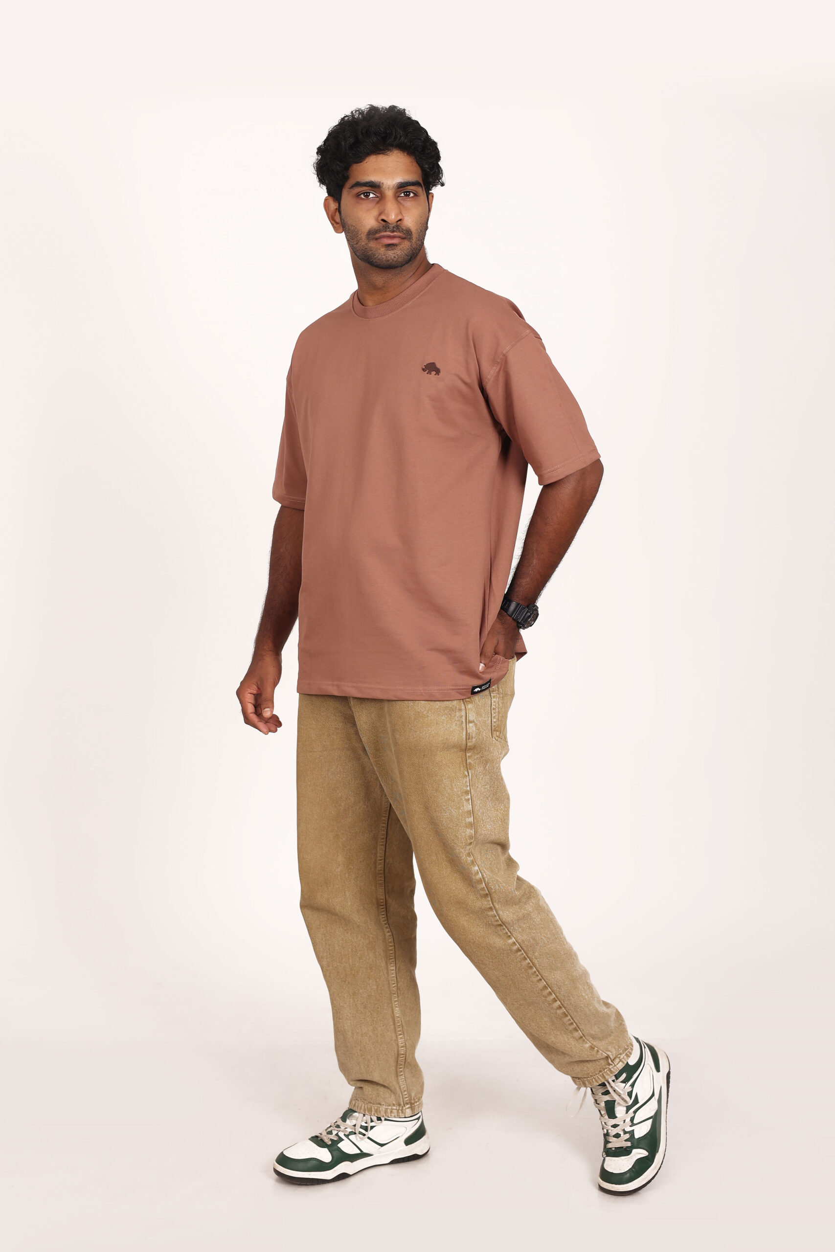 Mocha-Plain-oversized-tshirt