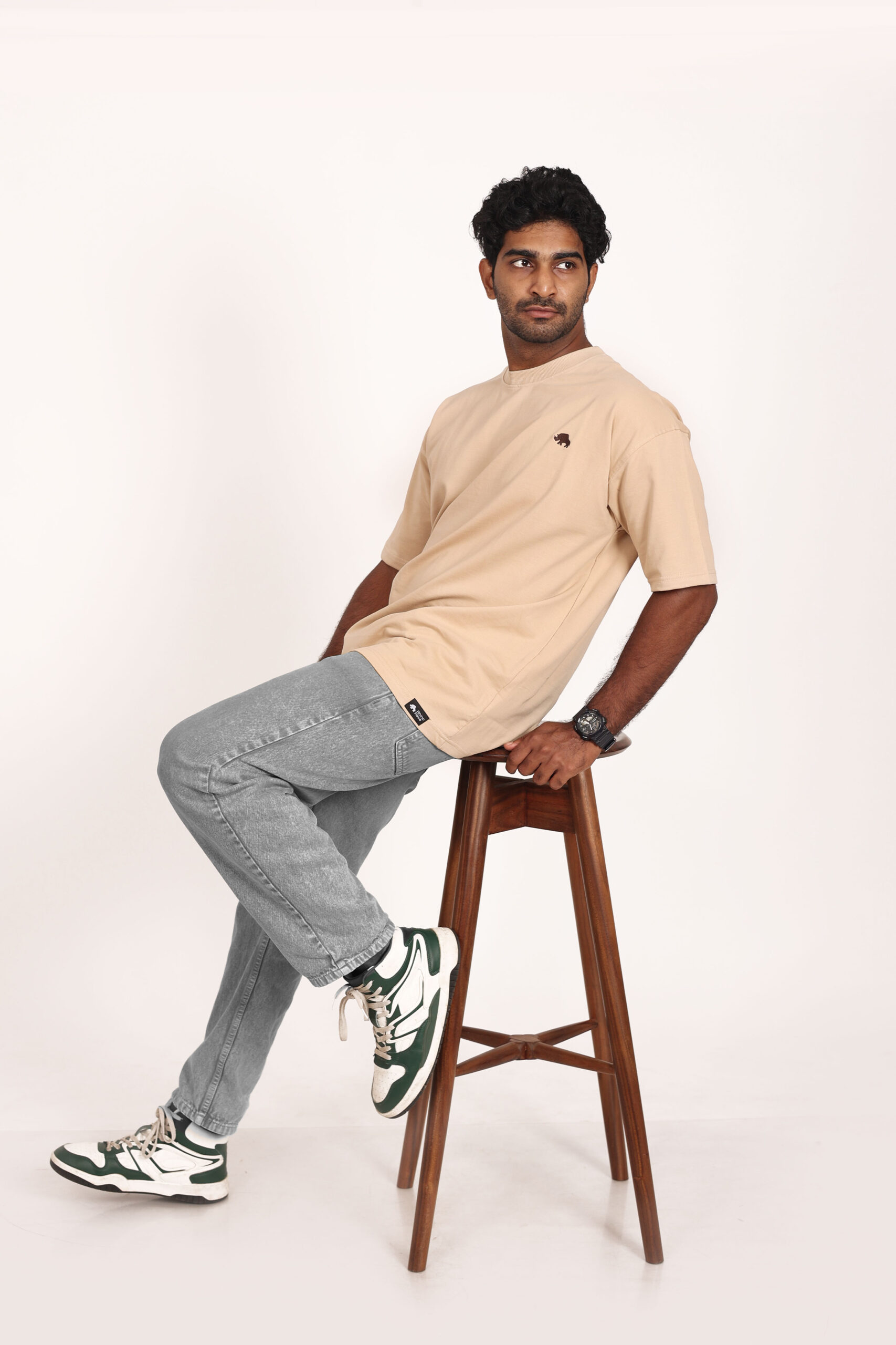 Vanilla-Plain-oversized-tshirt