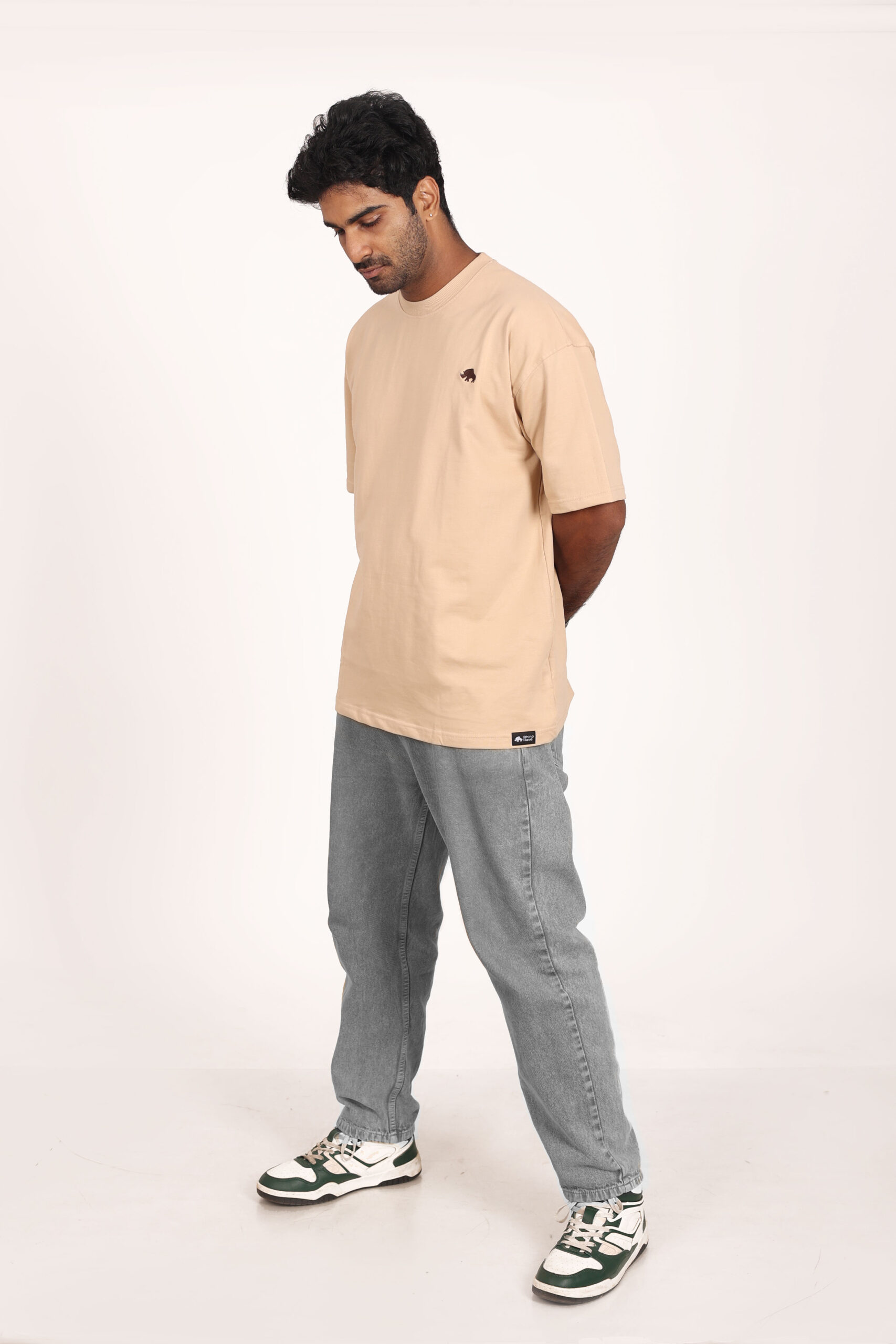 Vanilla-Plain-oversized-tshirt