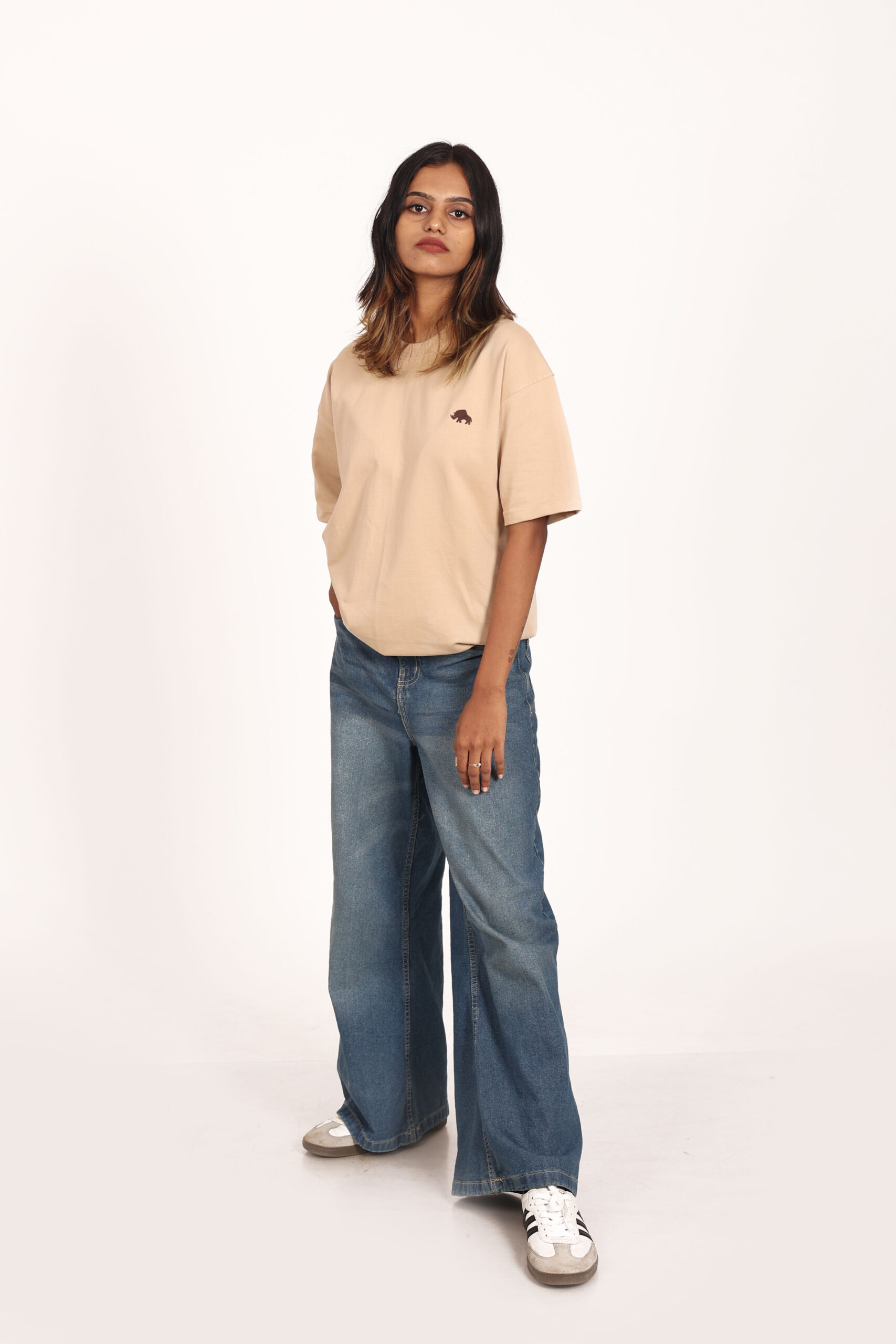 Vanilla-Plain-oversized-tshirt