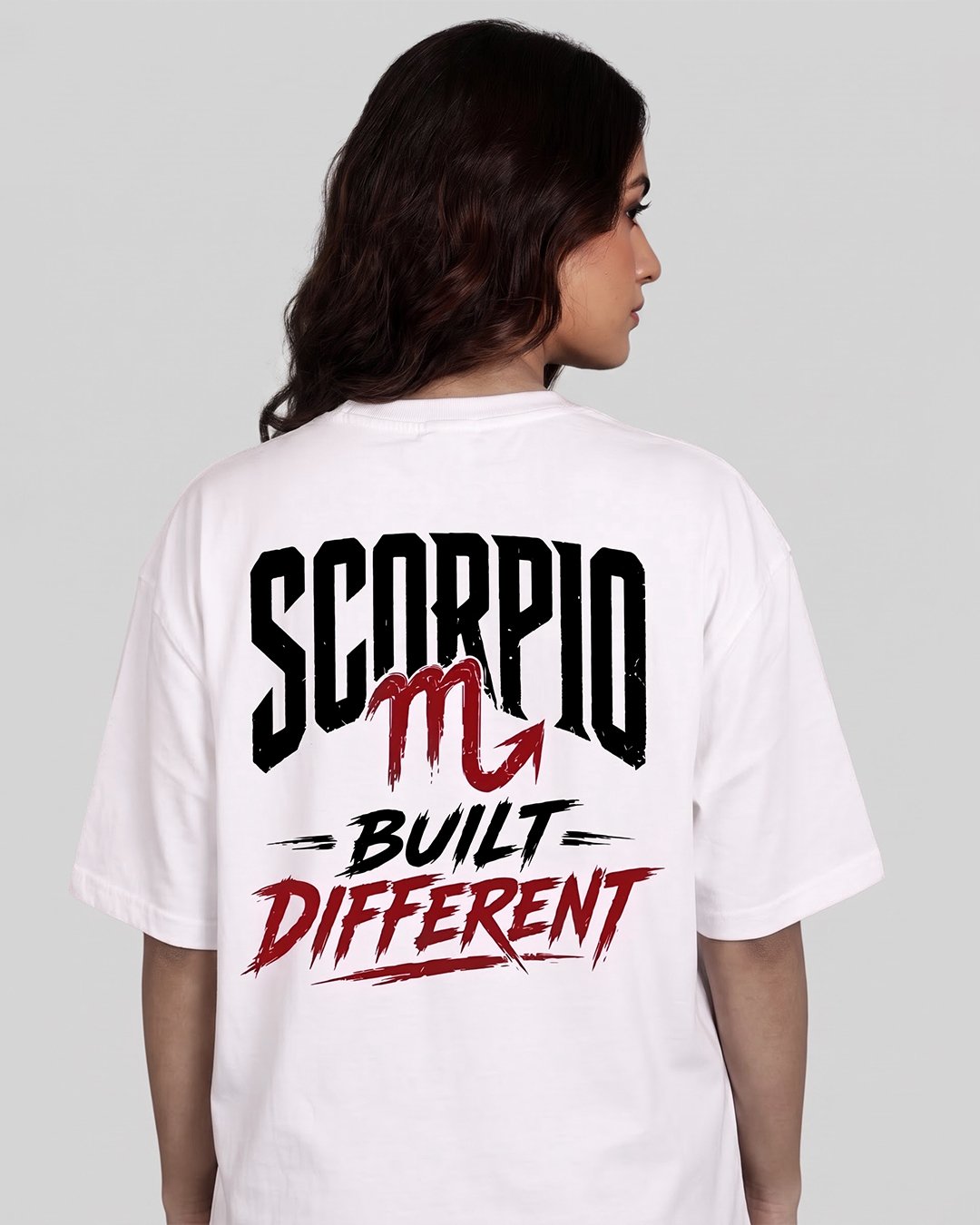 Scorpio Built Different Printed White T-shirt Scorpio Built Different Printed White T-shirt